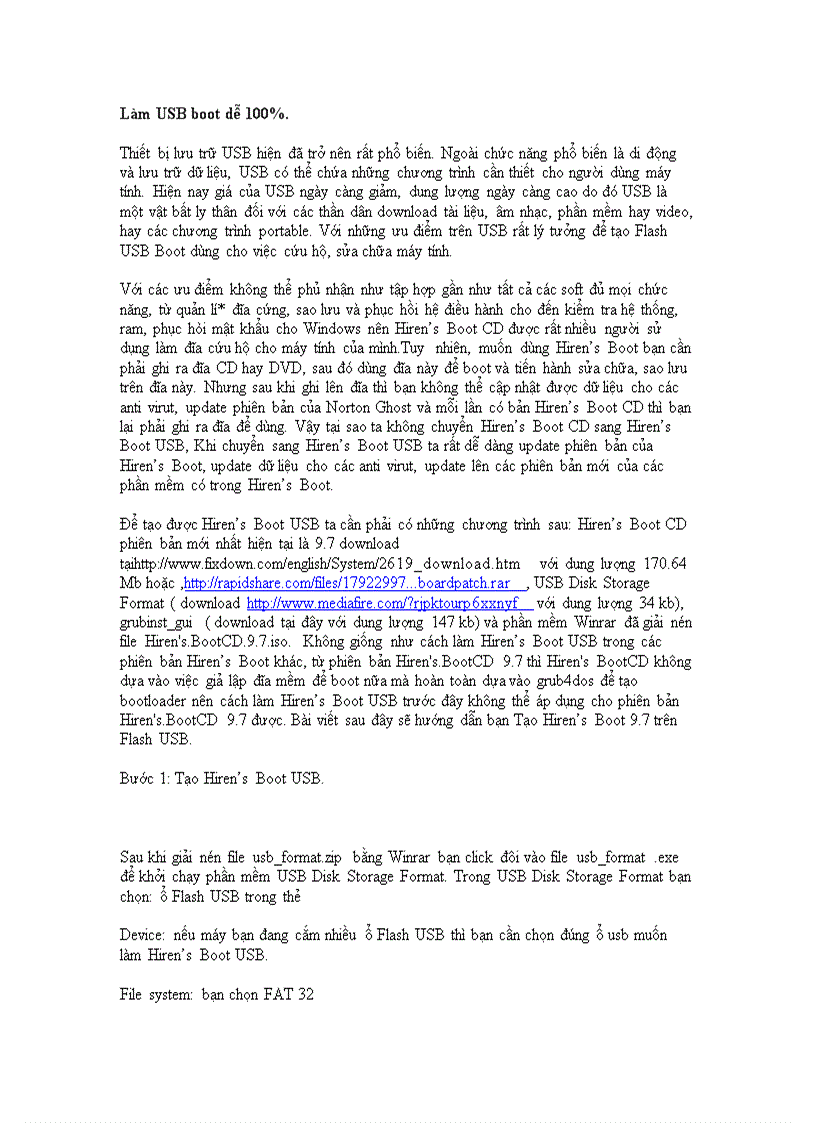 image for page Làm USB boot dễ 100