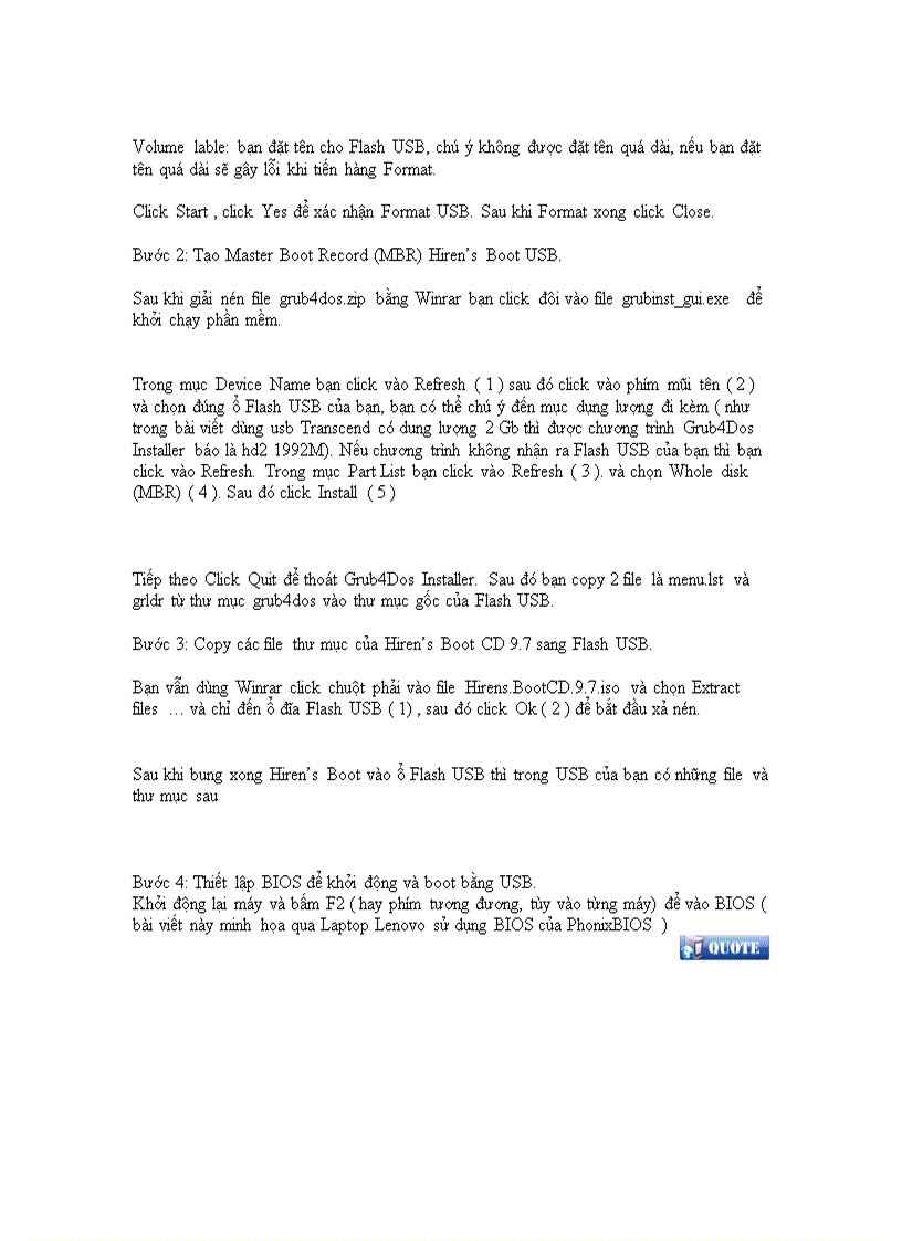 image for page Làm USB boot dễ 100