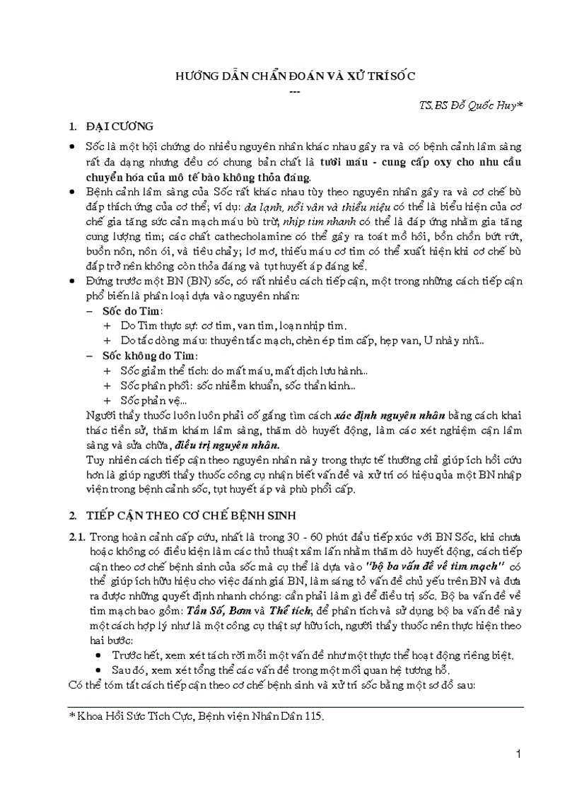 image for page Hướng dẫn chẩn đoán và xử trí sốc