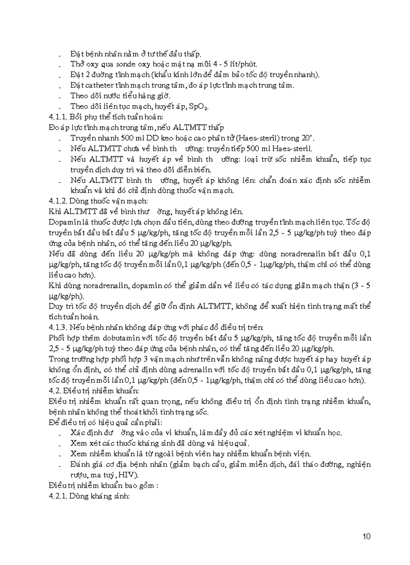 image for page Hướng dẫn chẩn đoán và xử trí sốc