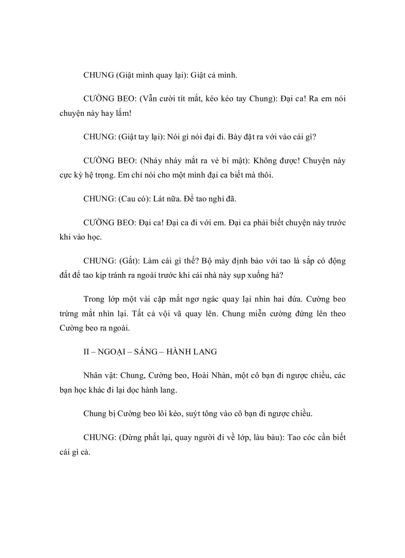 image for page Kịch bản Những người bạn