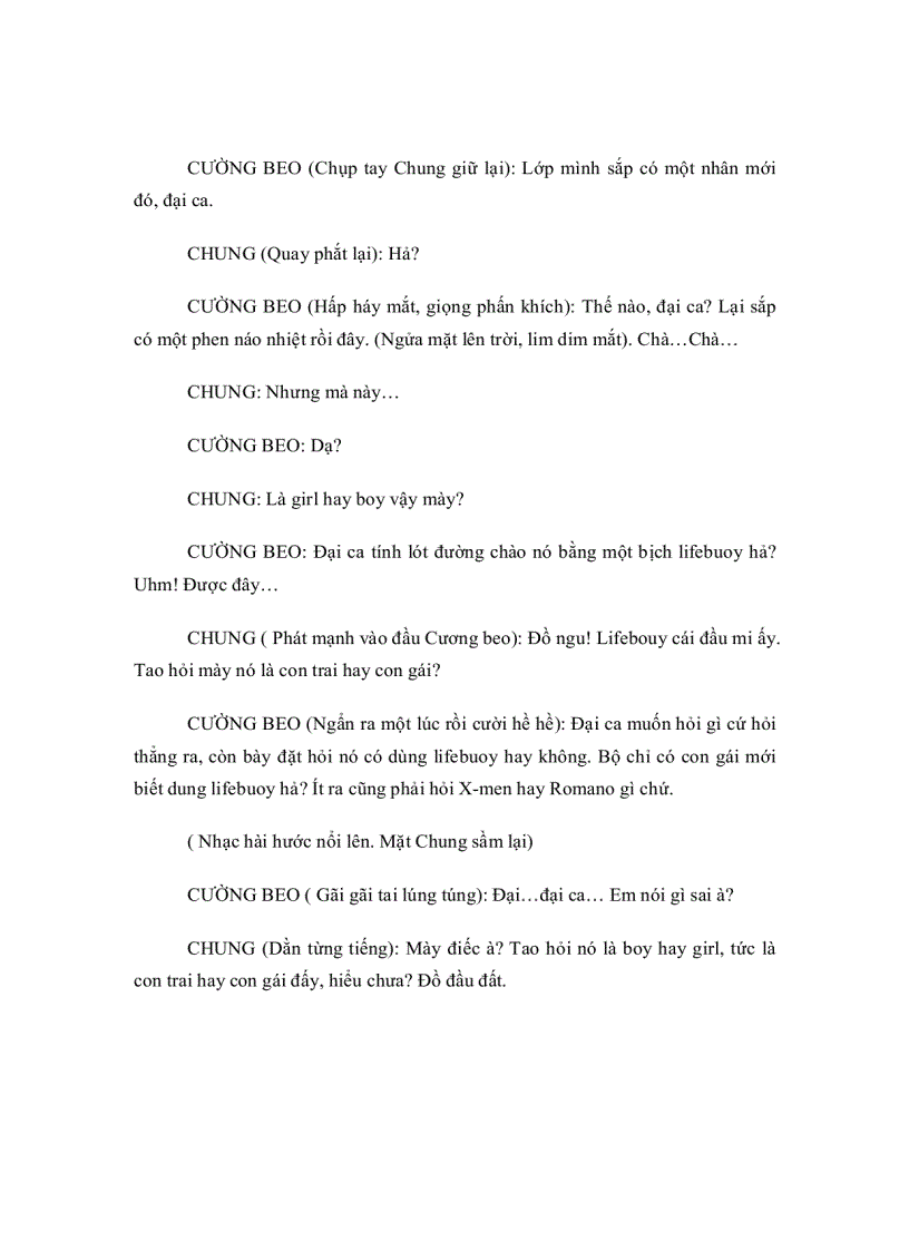 image for page Kịch bản Những người bạn