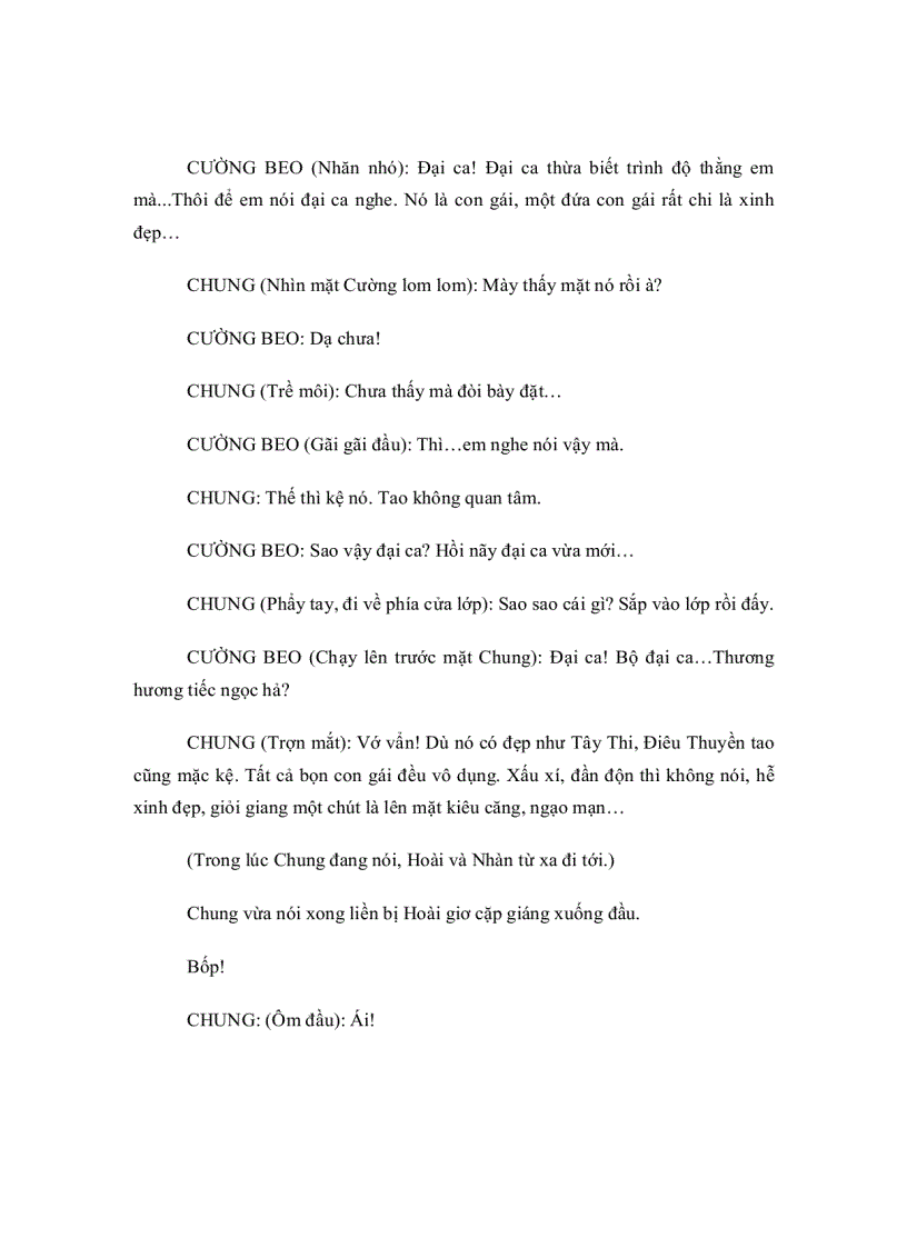 image for page Kịch bản Những người bạn