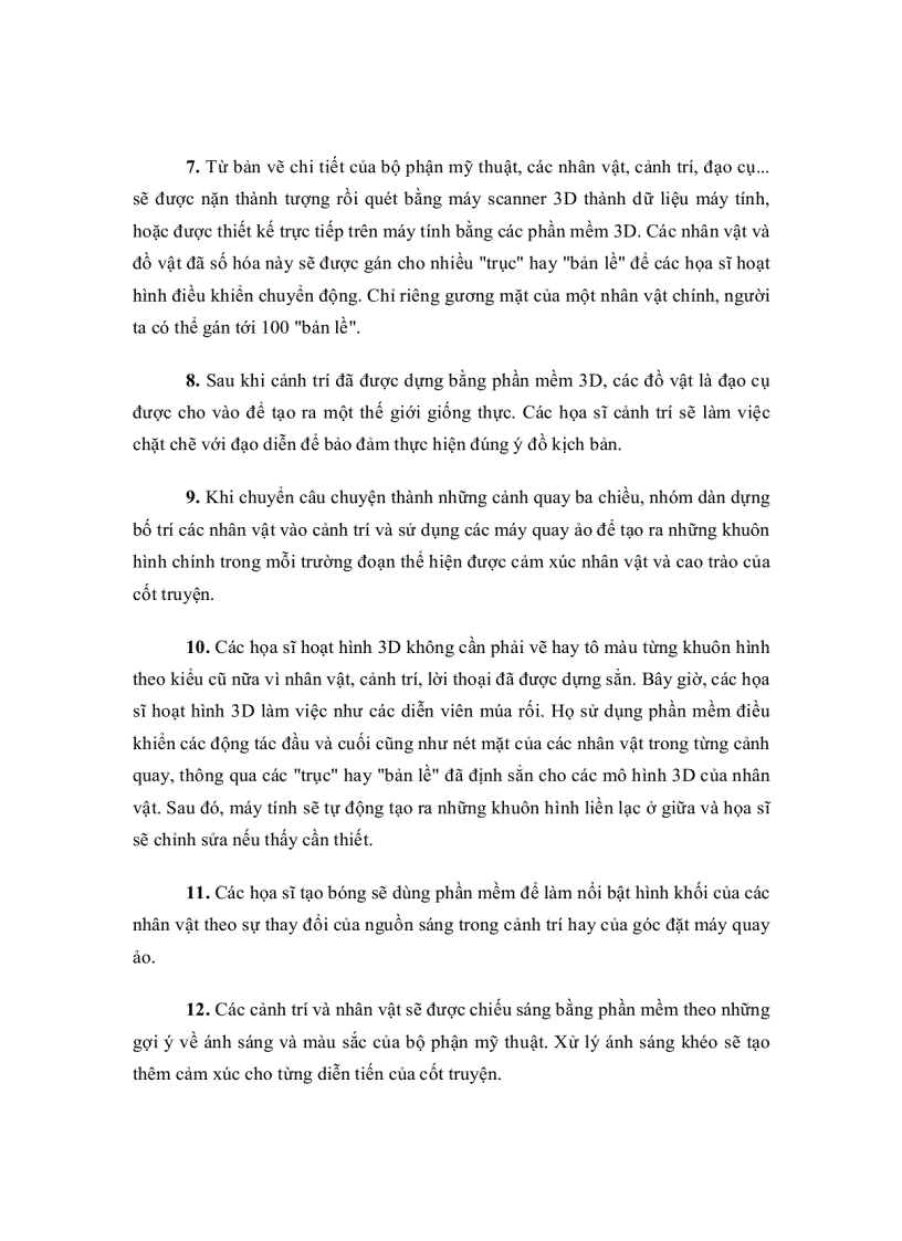 image for page Qui trình làm phim hoạt hình 3D