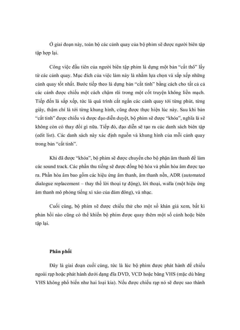 image for page Tìm hiểu về quá trình làm phim