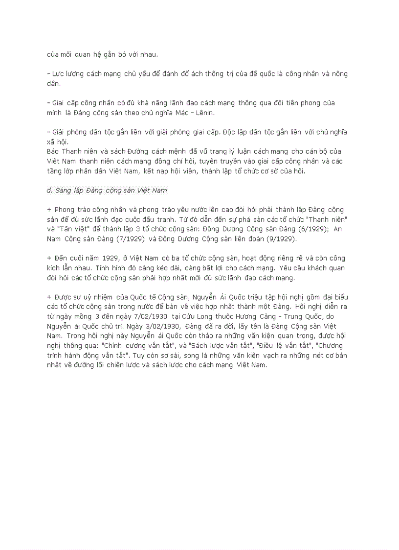image for page Vai trò của nguyễn ái quốc với việc thành lập đảng của giai cấp vô sản ở việt nam