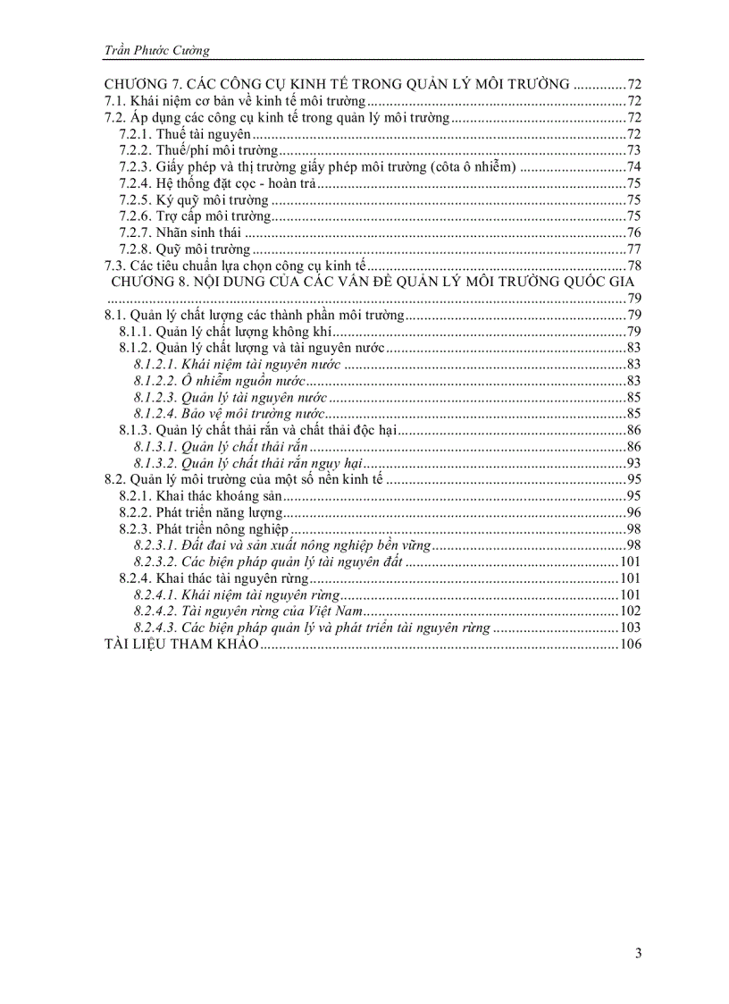 image for page Quản lý môi trường cho sự phát triển bền vững