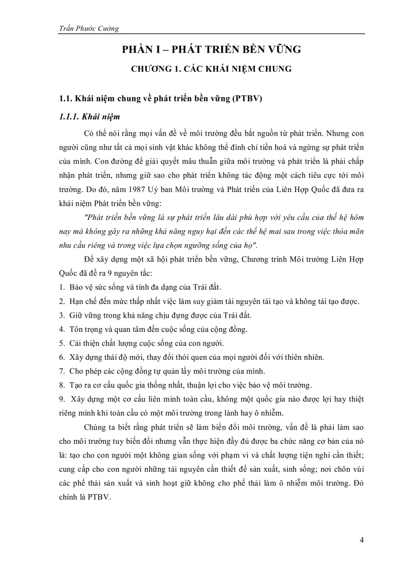 image for page Quản lý môi trường cho sự phát triển bền vững