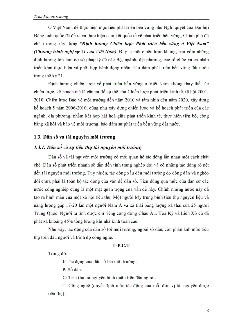 image for page Quản lý môi trường cho sự phát triển bền vững