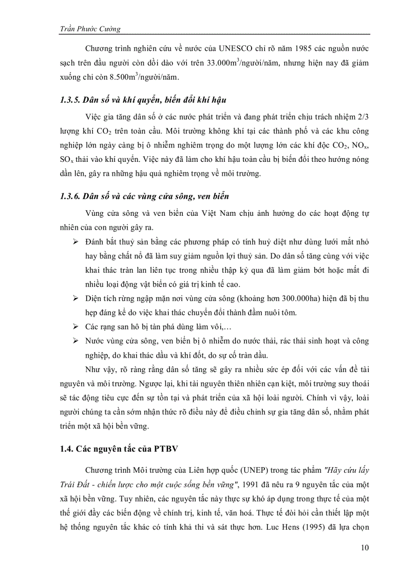 image for page Quản lý môi trường cho sự phát triển bền vững