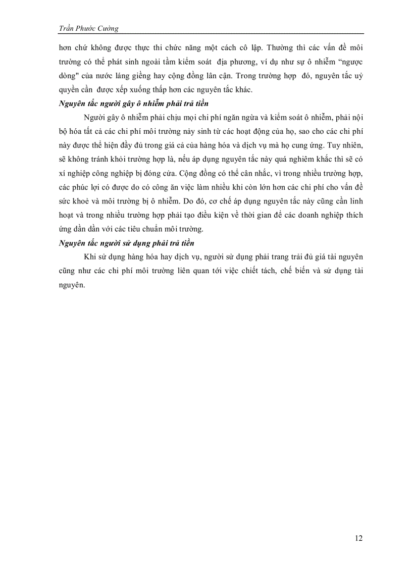 image for page Quản lý môi trường cho sự phát triển bền vững