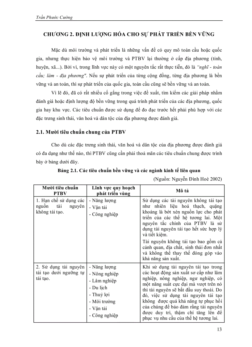 image for page Quản lý môi trường cho sự phát triển bền vững