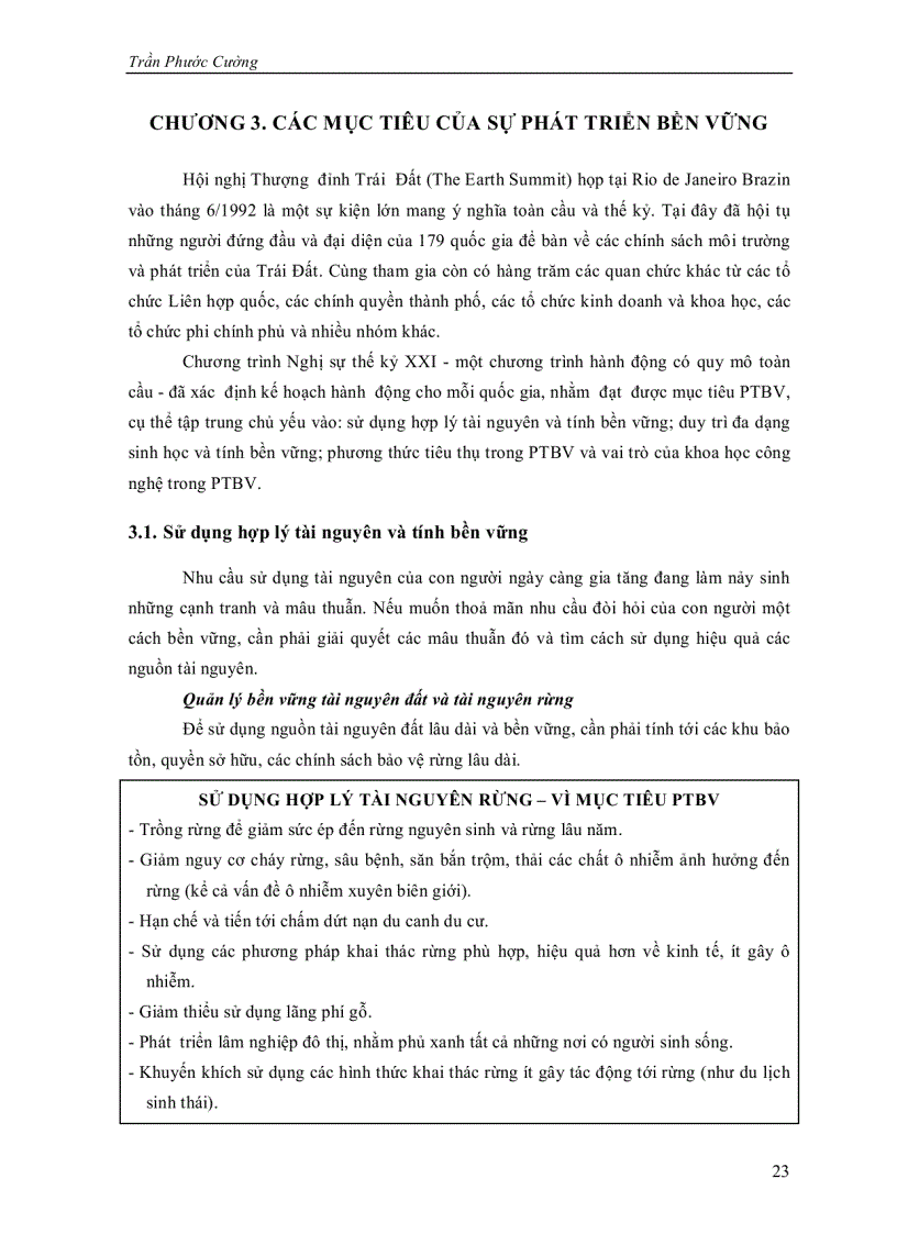 image for page Quản lý môi trường cho sự phát triển bền vững