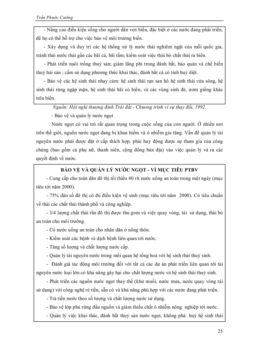 image for page Quản lý môi trường cho sự phát triển bền vững