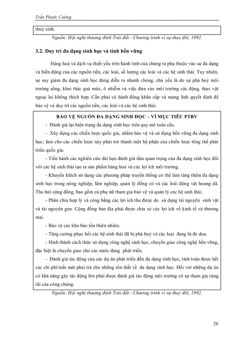 image for page Quản lý môi trường cho sự phát triển bền vững