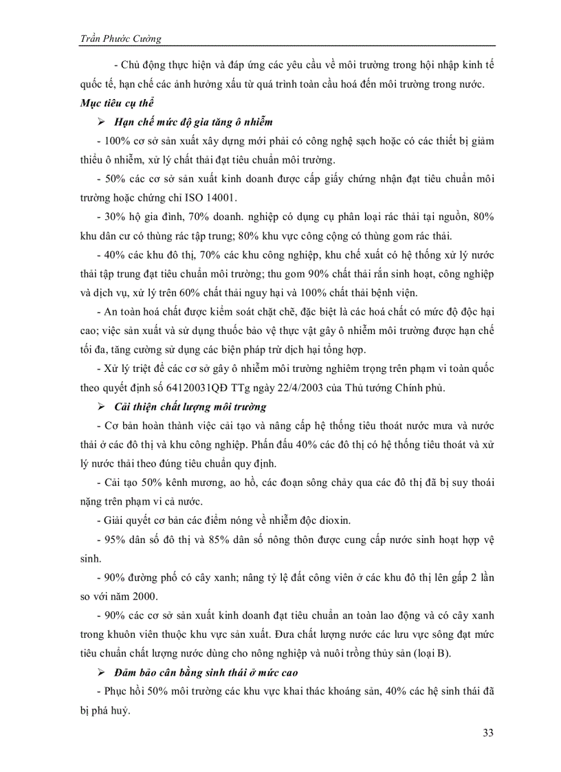 image for page Quản lý môi trường cho sự phát triển bền vững