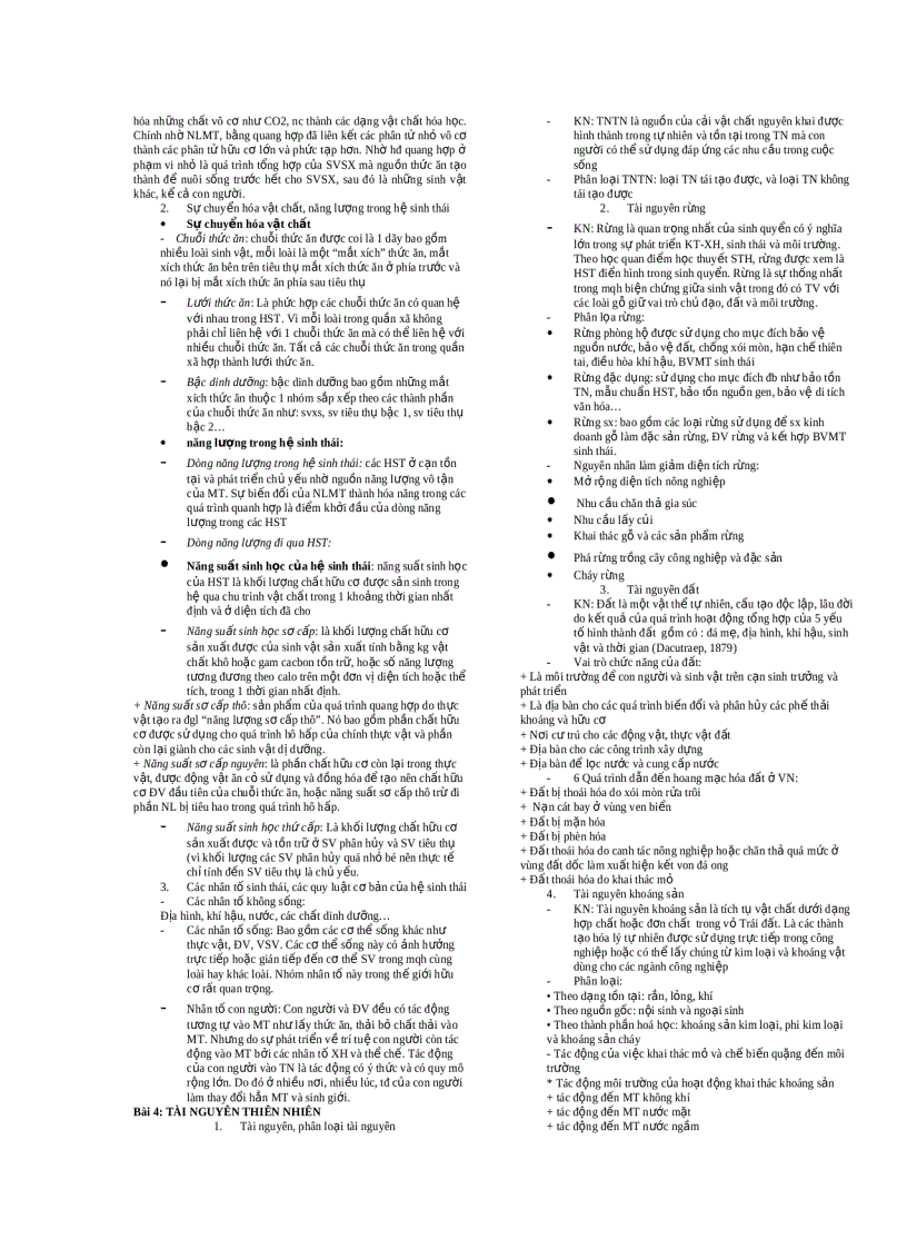 image for page Đề cương ôn tập môn khoa học môi trường địa chất