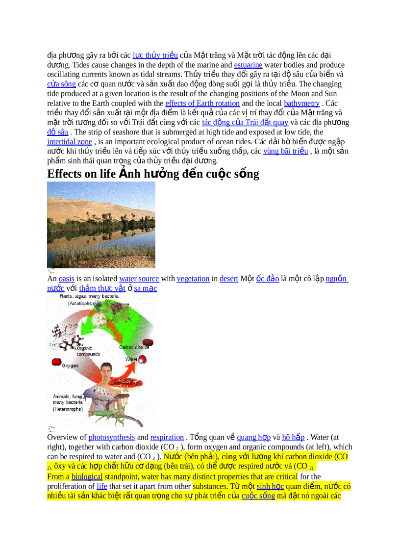 image for page Tầm quan trọng của nước