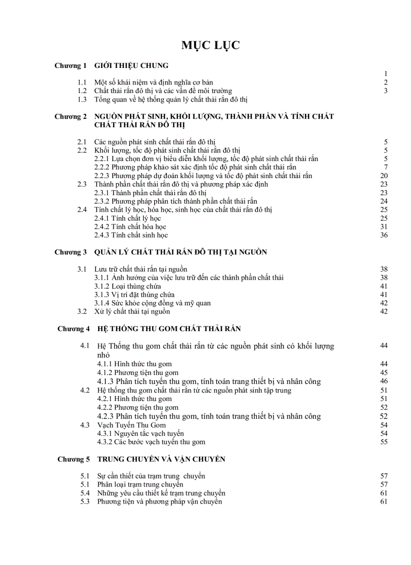 image for page Giáo trình môn quản lí chất thải rắn sinh hoạt