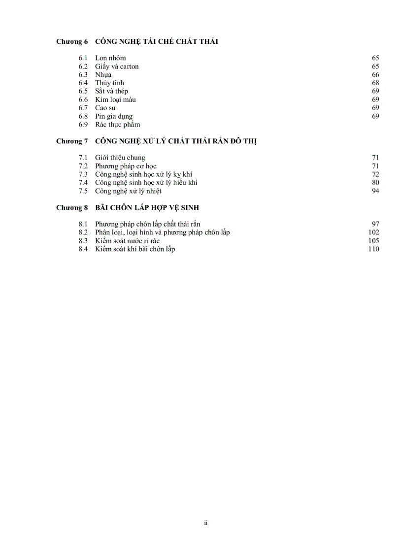 image for page Giáo trình môn quản lí chất thải rắn sinh hoạt