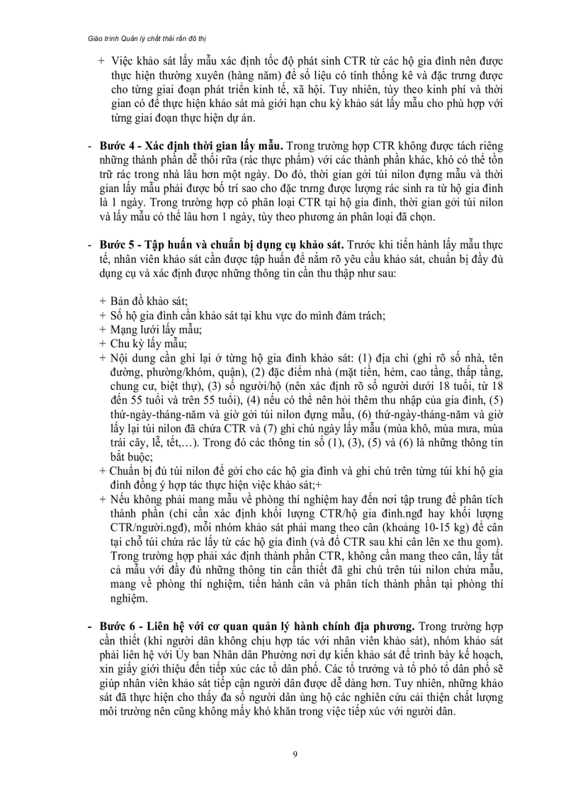 image for page Giáo trình môn quản lí chất thải rắn sinh hoạt