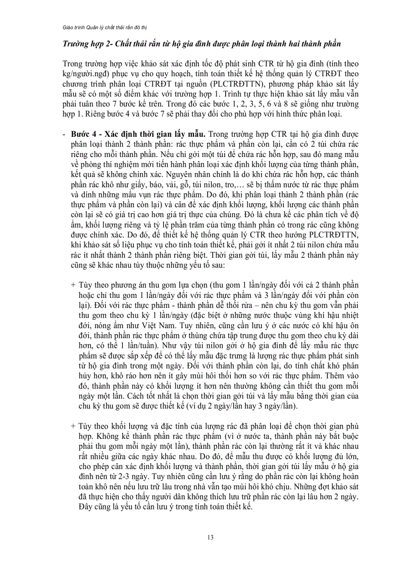 image for page Giáo trình môn quản lí chất thải rắn sinh hoạt