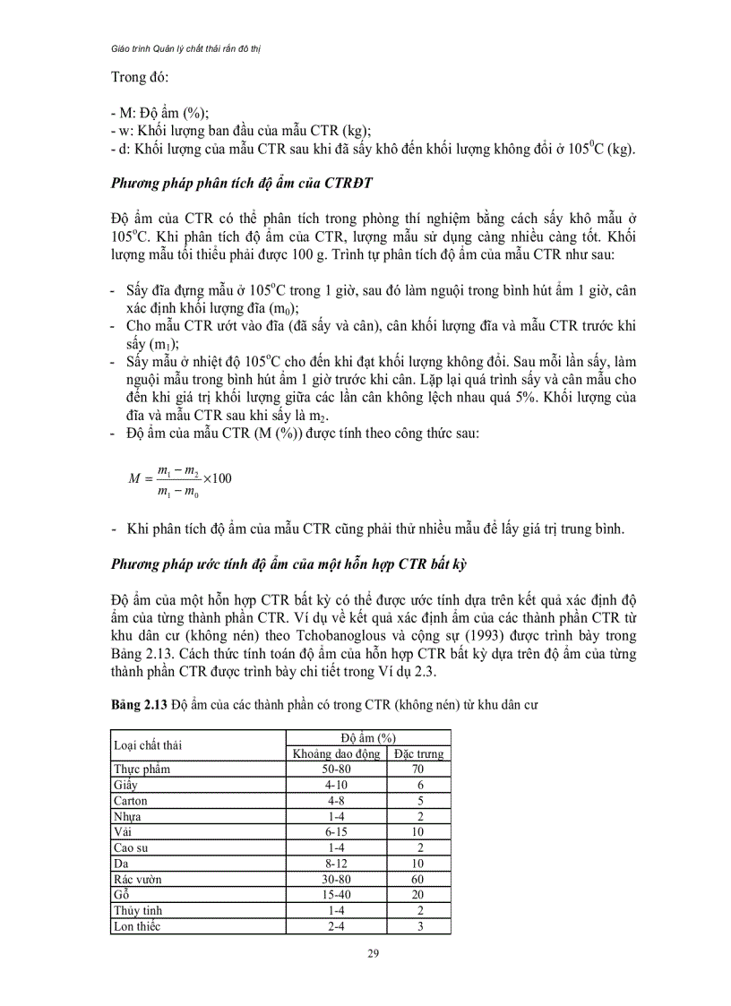 image for page Giáo trình môn quản lí chất thải rắn sinh hoạt