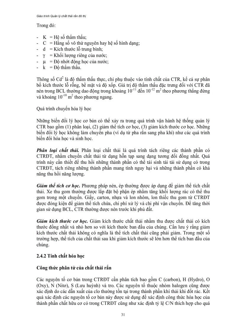 image for page Giáo trình môn quản lí chất thải rắn sinh hoạt