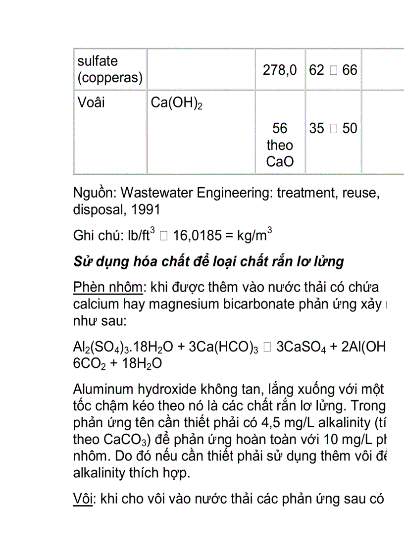 image for page Phương pháp kết tủa trong xử lý nước thải