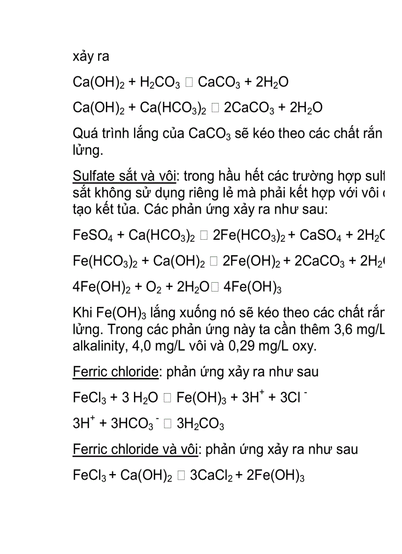 image for page Phương pháp kết tủa trong xử lý nước thải