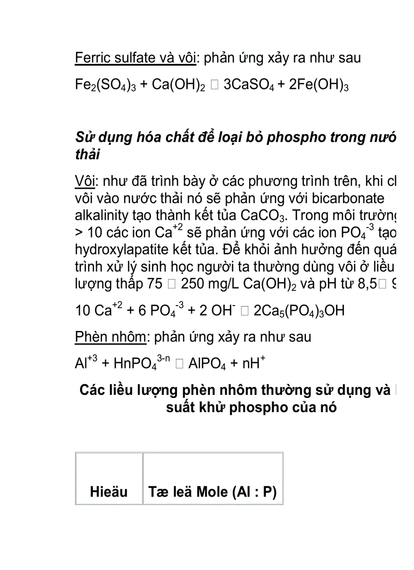 image for page Phương pháp kết tủa trong xử lý nước thải