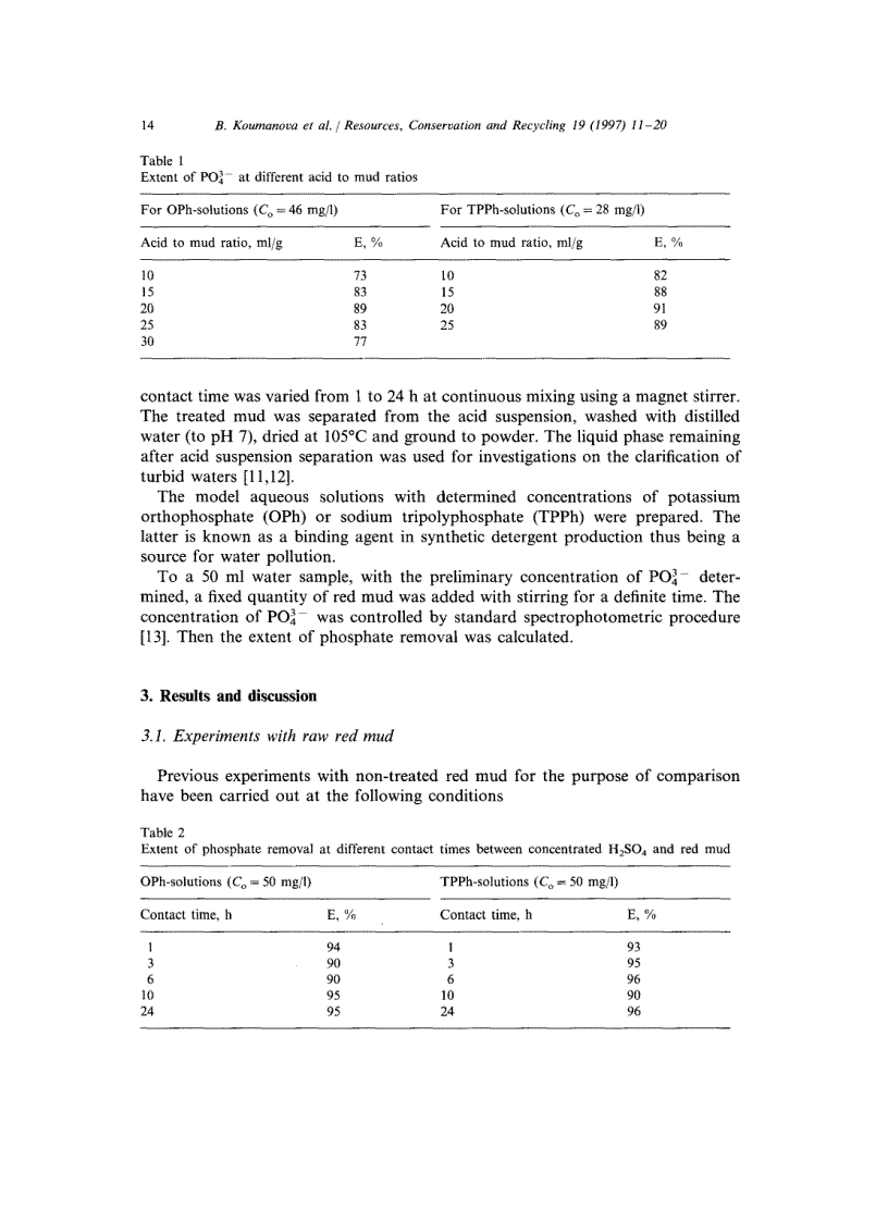 image for page Phosphate removal from aqueous solutions using red mud wasted in bauxite Bayer s process