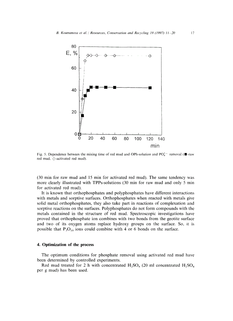 image for page Phosphate removal from aqueous solutions using red mud wasted in bauxite Bayer s process