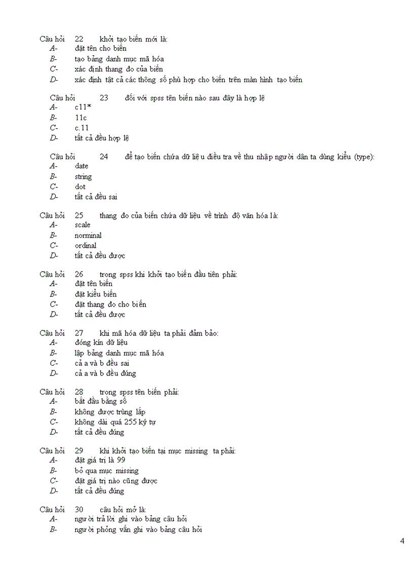 image for page Trắc nghiệm phần mềm spss