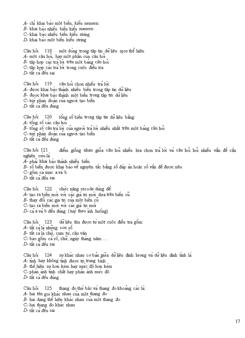 image for page Trắc nghiệm phần mềm spss