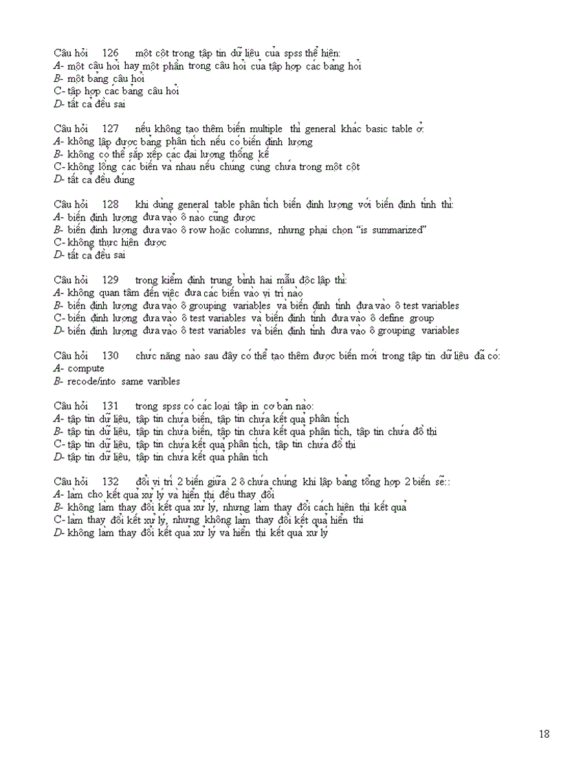 image for page Trắc nghiệm phần mềm spss