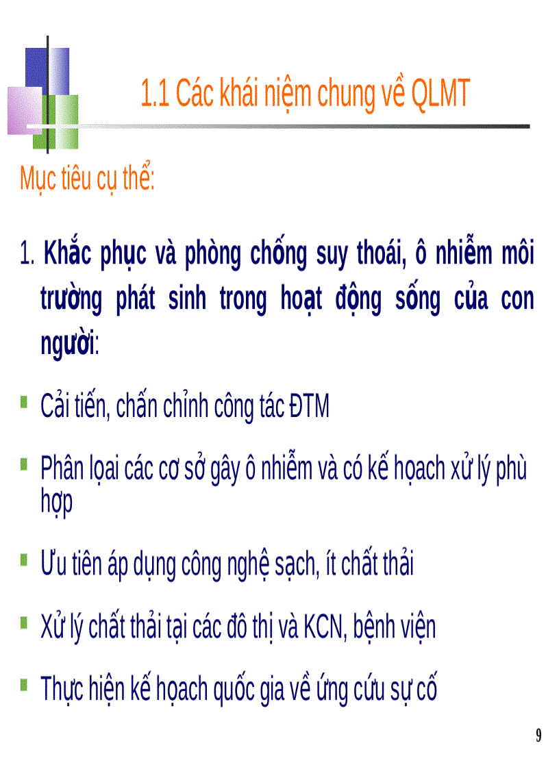 image for page Giáo trình quản lý chất lượng môi trường