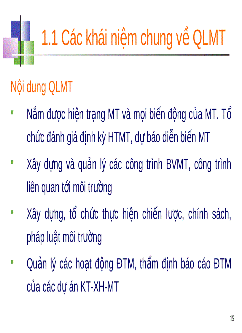 image for page Giáo trình quản lý chất lượng môi trường
