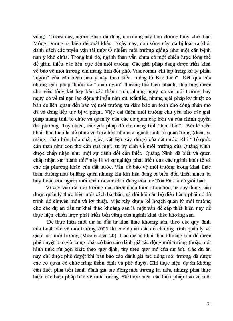 image for page Kế hoạch quản lý môi trường khoáng sản