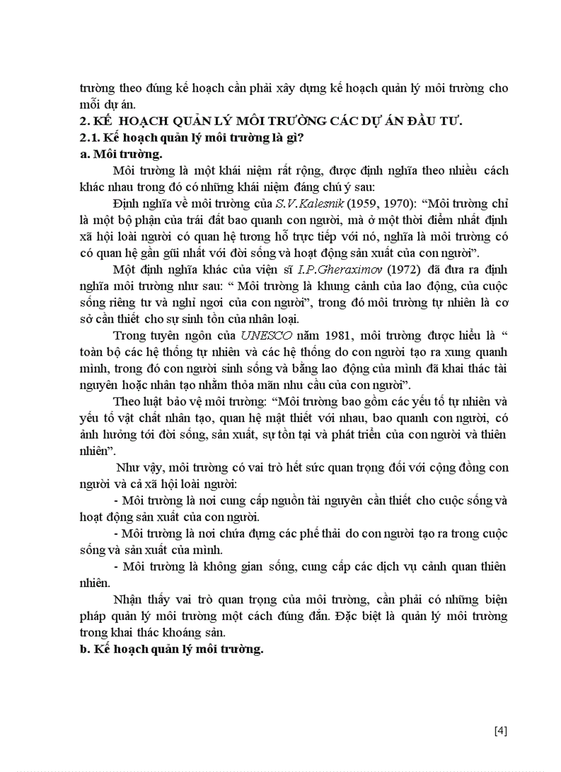 image for page Kế hoạch quản lý môi trường khoáng sản