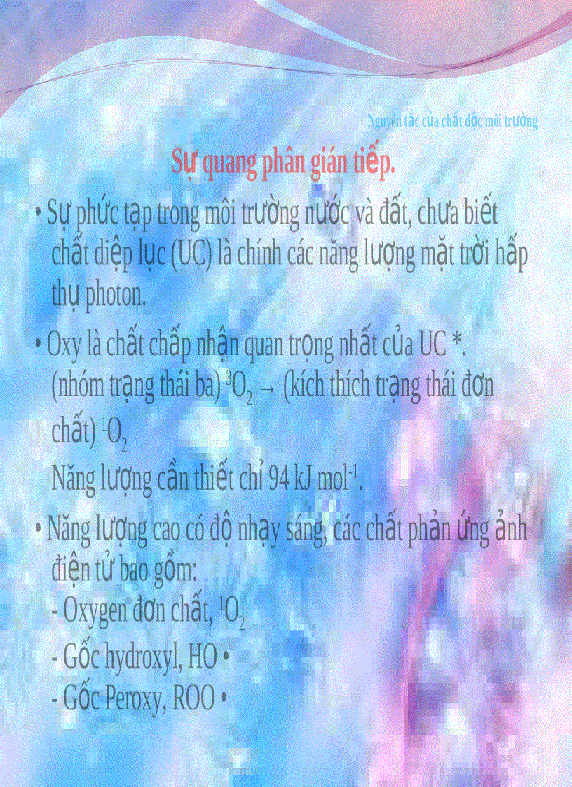 image for page Tiểu luận độc học môi trường Biến đổi vô sinh trong môi trường