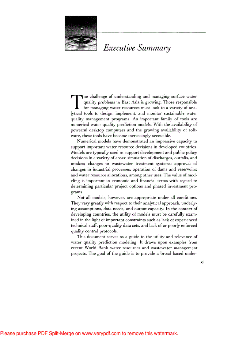 image for page Water Quality Modeling