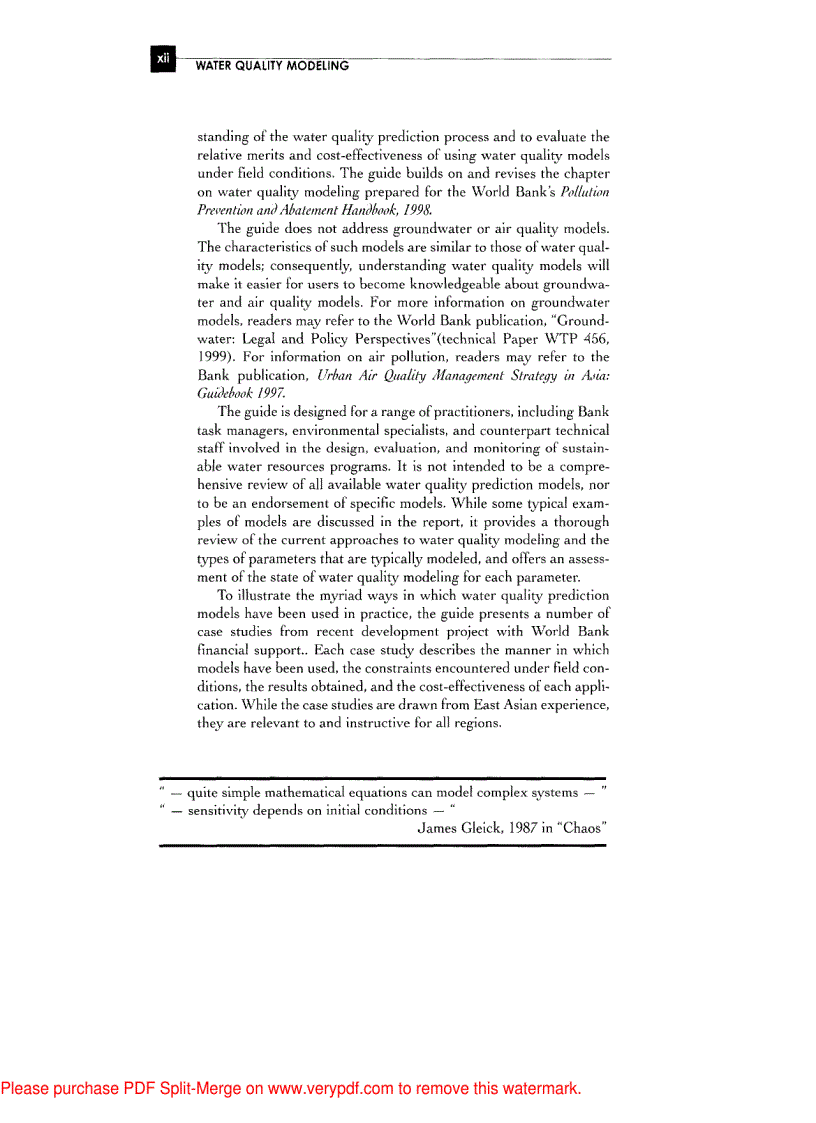 image for page Water Quality Modeling