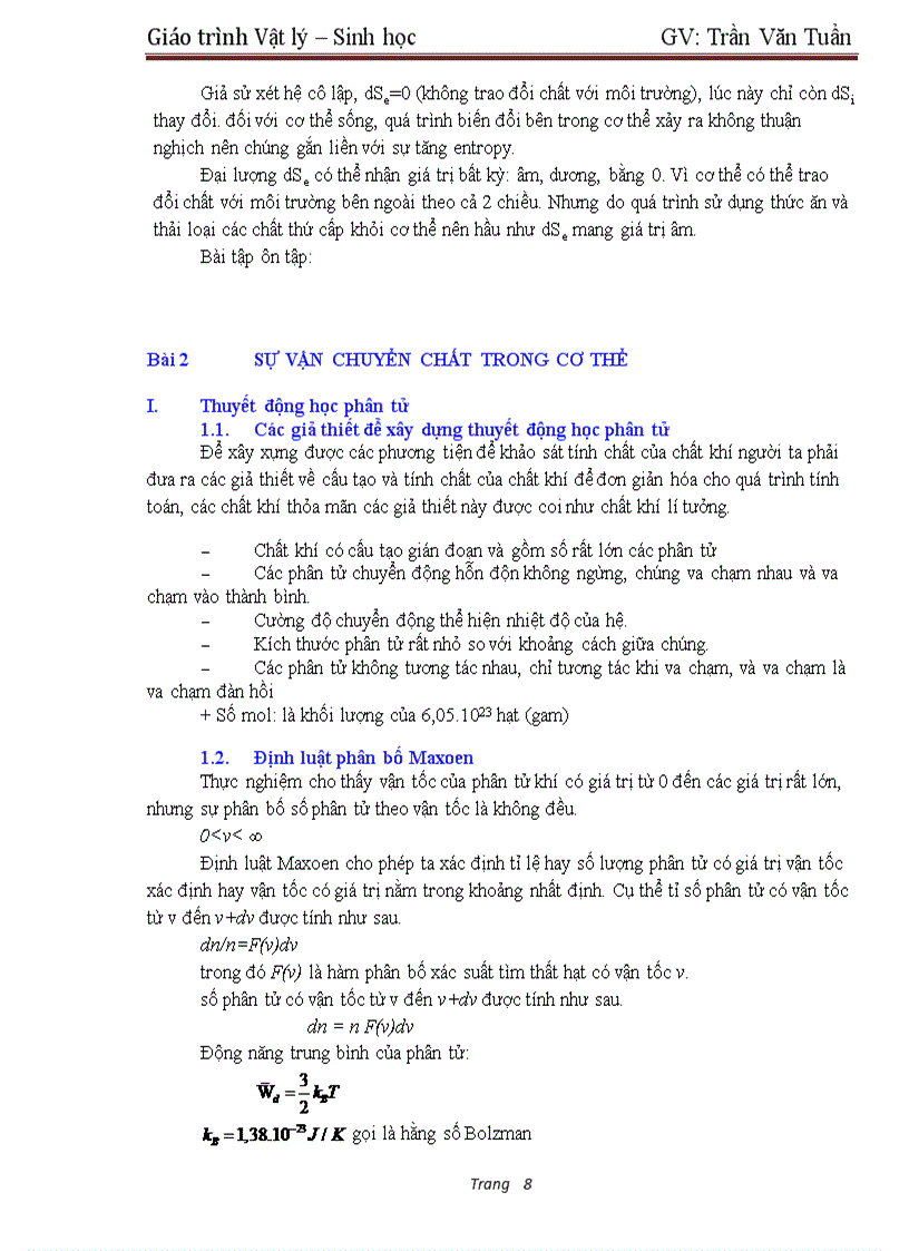 image for page Giáo trình Vật lý sinh học giáo trình cao đẳng Y Dược