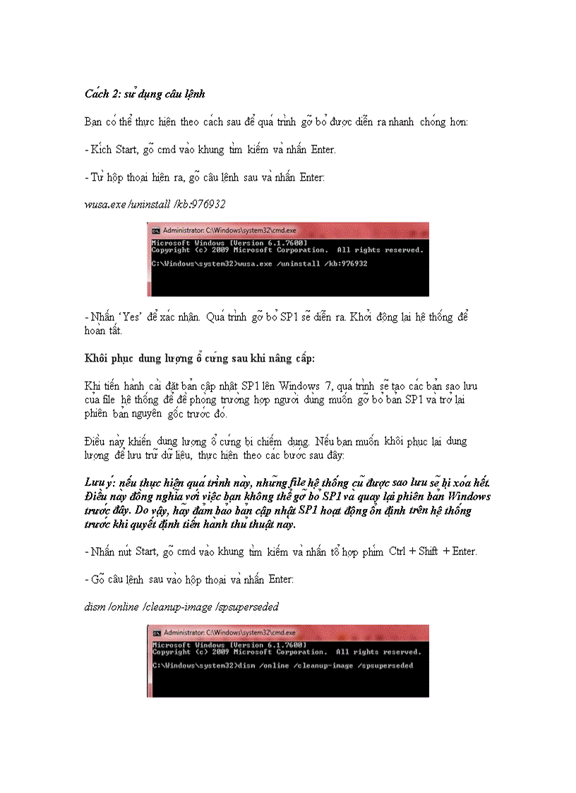image for page Download và cài đặt bản cập nhật cho SP1 cho window 7