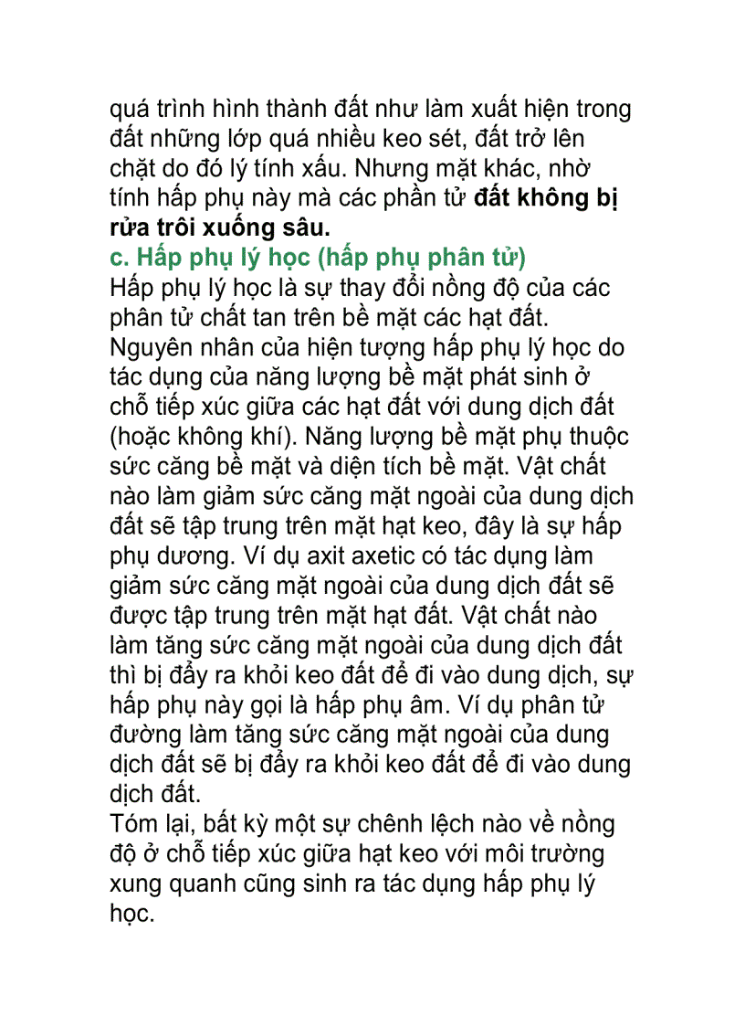 image for page Các dạng hấp phụ trong đất Ý nghĩa Thực tiễn