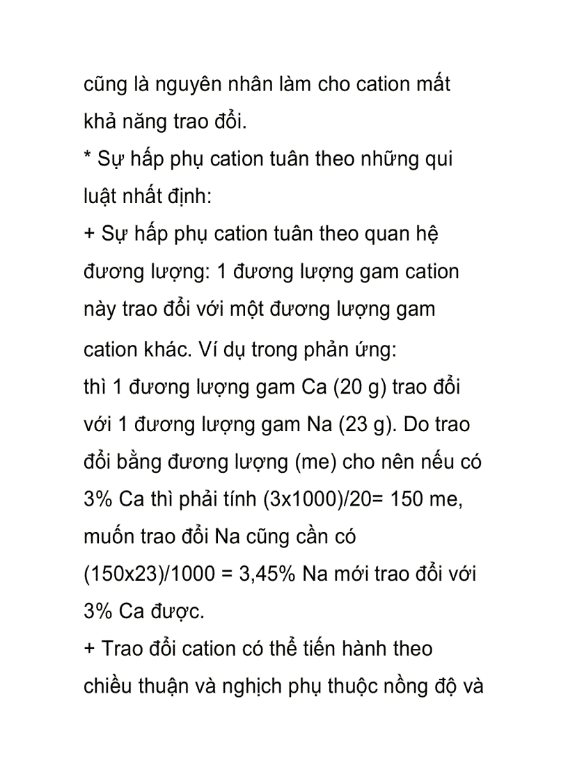 image for page Hấp phụ trao đổi cation Quy luậ phản ứng hấp phụ cation