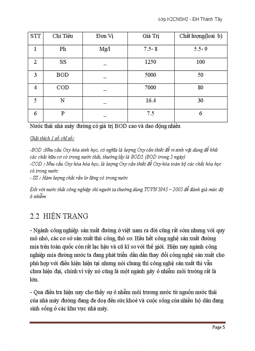 Xử lý nước thải bằng phương pháp sinh học