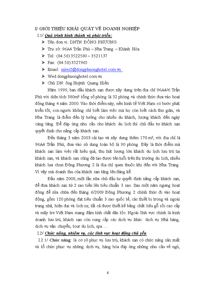 image for page Thực trạng và một số giải pháp hoàn thiện công tác marketing mix tại khách sạn đông phương 2