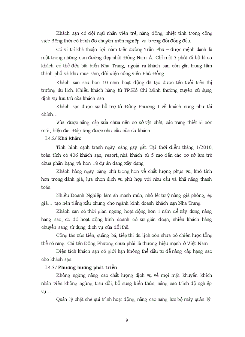 image for page Thực trạng và một số giải pháp hoàn thiện công tác marketing mix tại khách sạn đông phương 2